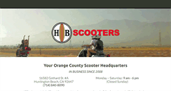 Desktop Screenshot of hbscooters.com